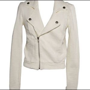 💜Urban Outfitters Moto Jacket in Cream